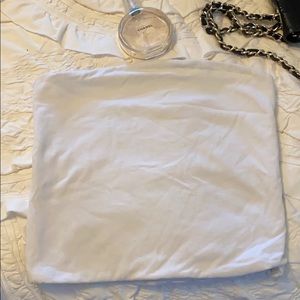 Brandy Melville white tube top crop top.